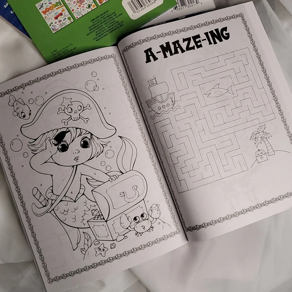 Pirate & Ocean Themed Kids Activity‎ Book Set